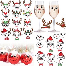 Christmas Face Stickers for Crafts Ornaments Decals Christmas Stickers