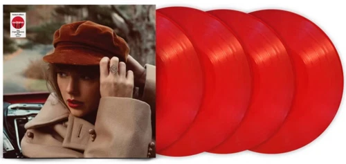 TAYLOR SWIFT - Red Taylor's Version Target Exclusive Red Vinyl 4LP. New & Sealed