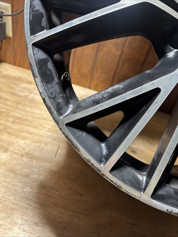 "Llanta original de fábrica 58983 Audi A7 negra mecanizada OEM 20"" 2016-2018" Foto 2 de 4