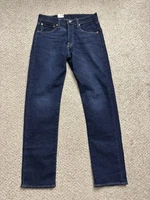 Levi's Jeans Mens Size 32x32 Blue Dark Wash 501 Original Fit Button Fly