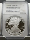2020 W American Silver Eagle Proof NGC PF70 Ultra Cameo