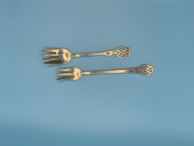 A Sterling Pickle Fork And A Sterling Cold Meat Fork