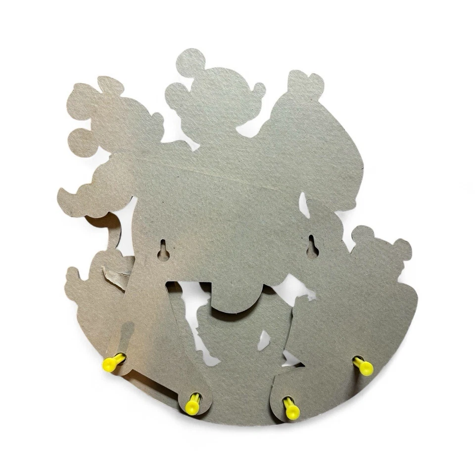 Perchero de pared de madera vintage de Disney para caballo mecedor con diseño de Mickey Mouse raro Foto 3 de 3