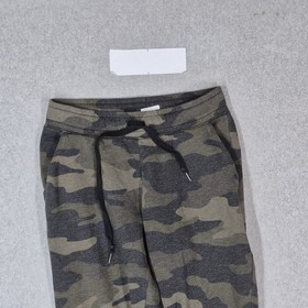 PINK Victoria's Secret Women Activewear Pants M Green Sweatpants Camouflage