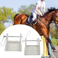 2x Springbecher mit Pferdesprungbecher f&uuml;r Anstecknadeln f&uuml;r zus&auml;tzliche Stabilit&auml;t,