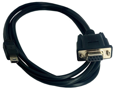 USB to RS232 Serial Adapter, Mini USB 5 Pin Male to DB9 9 Pin Female Serial Conv