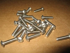 #10-32 x 3/4" TAMPER-PRUF, Tamper Resistant Screw, Button Top, Pack of 25