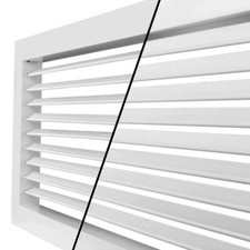 Griglia di ventilazione metallo lamelle regolabili bianco Dalap GMAS 350x350 white 1051