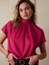 Banana Republic Factory TIE-BACK BLOUSE