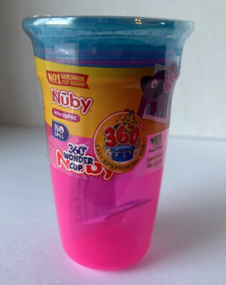 Nuby 360 Wonder Cup New 12+ Month Toddler Sippy No Spill