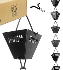 U-nitt Rain Chains for Gutters | Rainwater Catcher & Diverter | 8.5ft Metal Rain