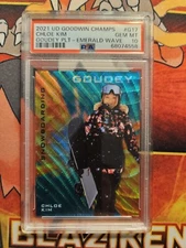 2021 Upper Deck Goodwin Champions Goudey Emerald Wave Chloe Kim /10 PSA 10 POP 1