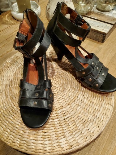 Lucky Brand Womens Sandals Black Heels 