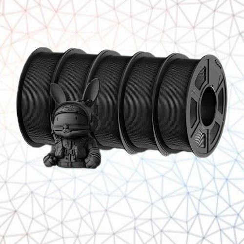 JAYO Nieuwe 3D filament Easy ABS ZWART nieuwe rol a 1,1 kilo. - Afbeelding 2 van 3