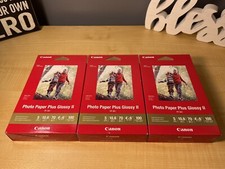 Canon Photo Paper Plus Glossy II 4x6 100 Sheets 3 Packs of 100 New 