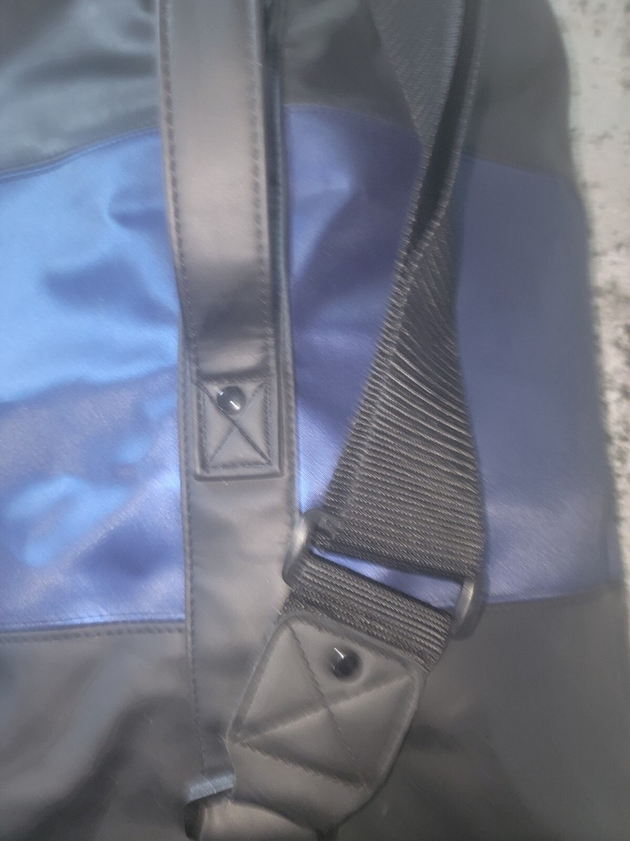 YSL Yves Saint Laurent Parfums Large Duffle Tote Bag Blue