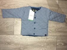 Image of Joules 3-6 months turnover lagoon fleece lined jacket