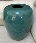 VTG MCM Royal Haeger USA Freeform Ceramic Urn Vase Amazing Teal Green #4435 EUC