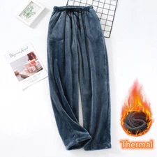 Thermal Long Johns for Men Winter Pants Fleece Underwear Trouser Warm Underpants
