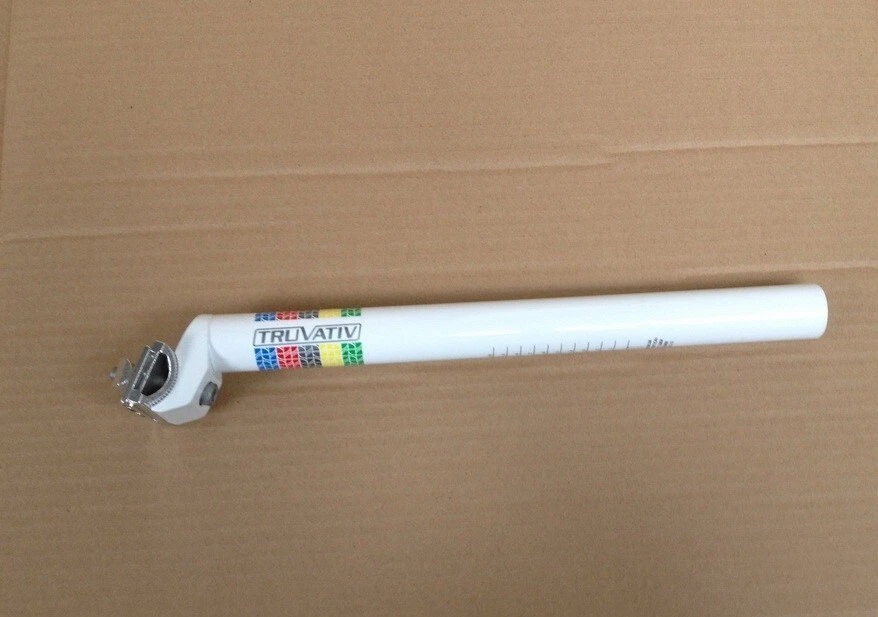 Tija de sillín de aluminio para bicicleta MTB carretera XC barrido trasero tija de sillín lisa 30,8 * 350 mm Foto 3 de 4