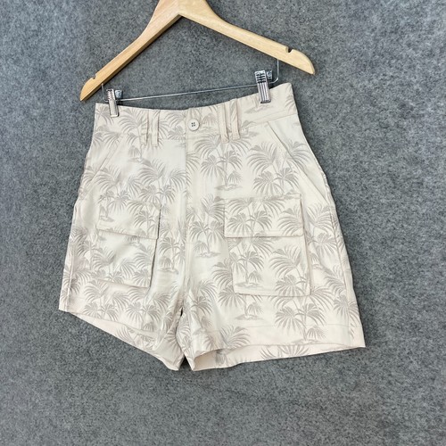 NEW Nana Judy Womens Shorts Size L Large High Waist Floral Utility 6134 - Picture 2 of 12