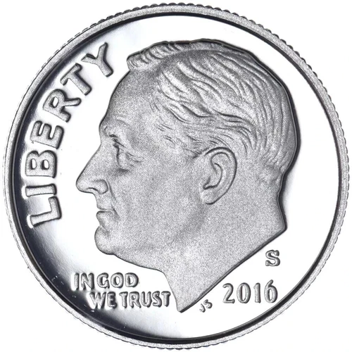 2016 S Silver Roosevelt Dime 10c from Silver proof set