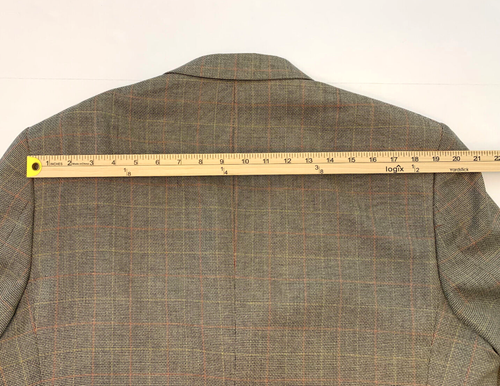 Hart Schaffner Marx Silk Wool Blazer Mens 44R Plaid Twill Jacket Sportcoat - Picture 10 of 15