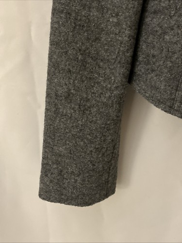 Cappotto corto lana grigio Ann Taylor donna taglia media lato foderato zip davanti nuovo con etichette - Foto 6 di 12