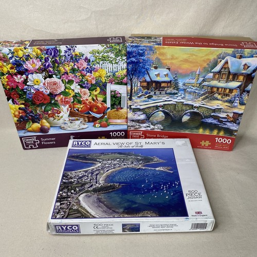 Lote de 15 rompecabezas 200 500 1000 piezas regalo de Navidad hobby sin marcar - Imagen 22 de 24