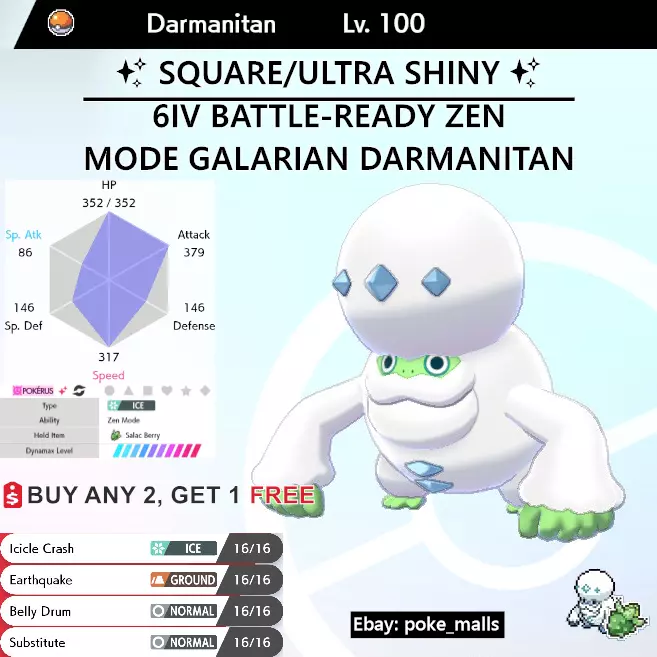 ✨ ULTRA SHINY GALARIAN ARTICUNO LEGENDARY ✨, 6IV, Pokemon Sword and  Shield