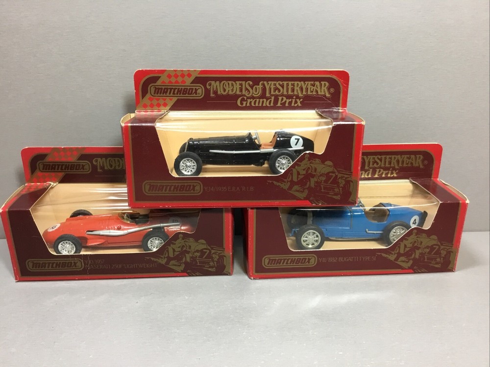 Matchbox Models Of Yesterday Grand Prix Die Cast Racing Cars.