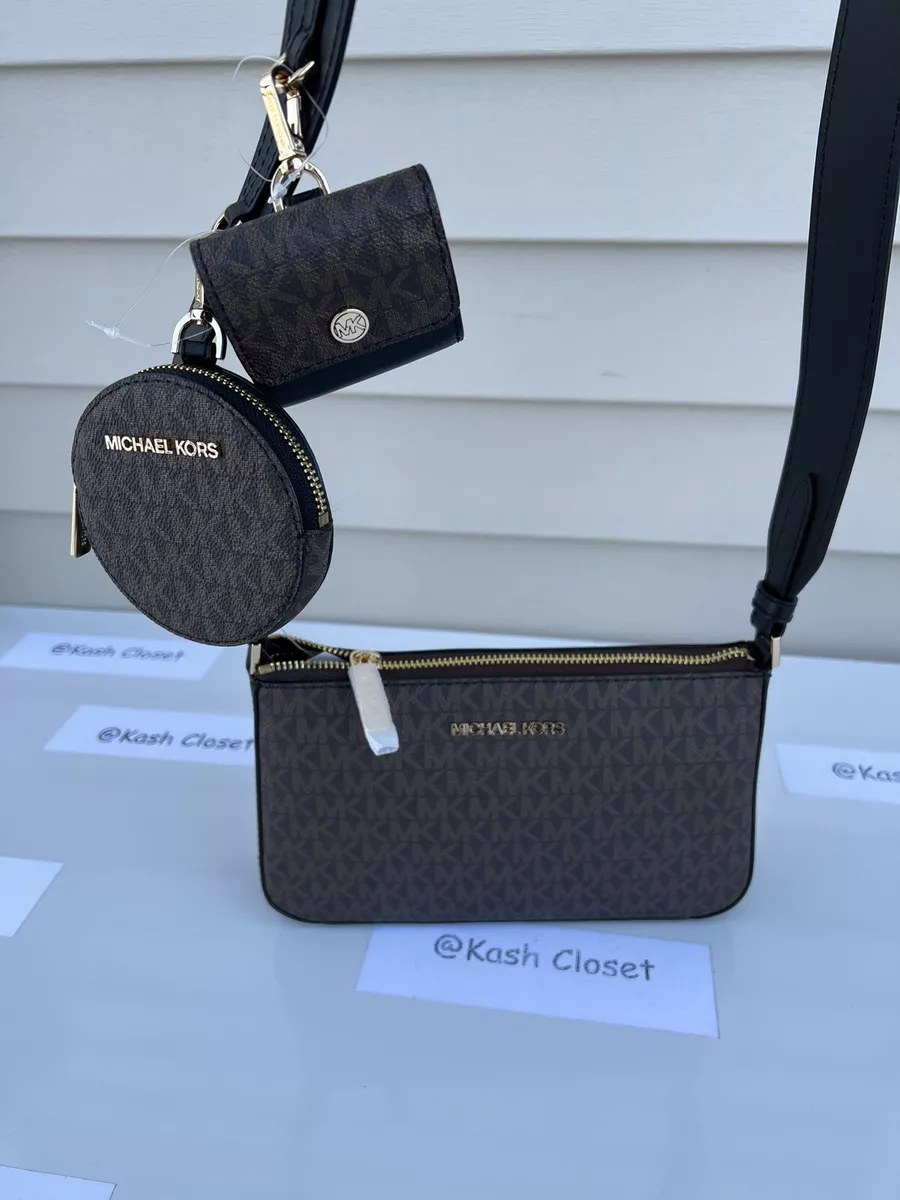 Michael Kors Jet Set Crossbody Handbag Set - Black