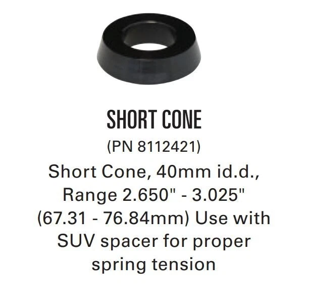 Новый пальто 8112421 короткий конус, 40 мм ID, 2,650 мм до 3,025 мм, Бесплатная доставка - Изображение 4 из 4