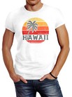 Neverless Canotta Racerback Donna Hawaii Palme | Slim Fit In Cotone | Retro Incrociato | Taglie Regolari - 2