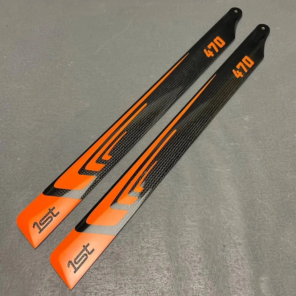 Lâmina de rotor principal de fibra de carbono 470MM para peças de helicóptero Align Trex 500X 500L - Imagem 2 de 4