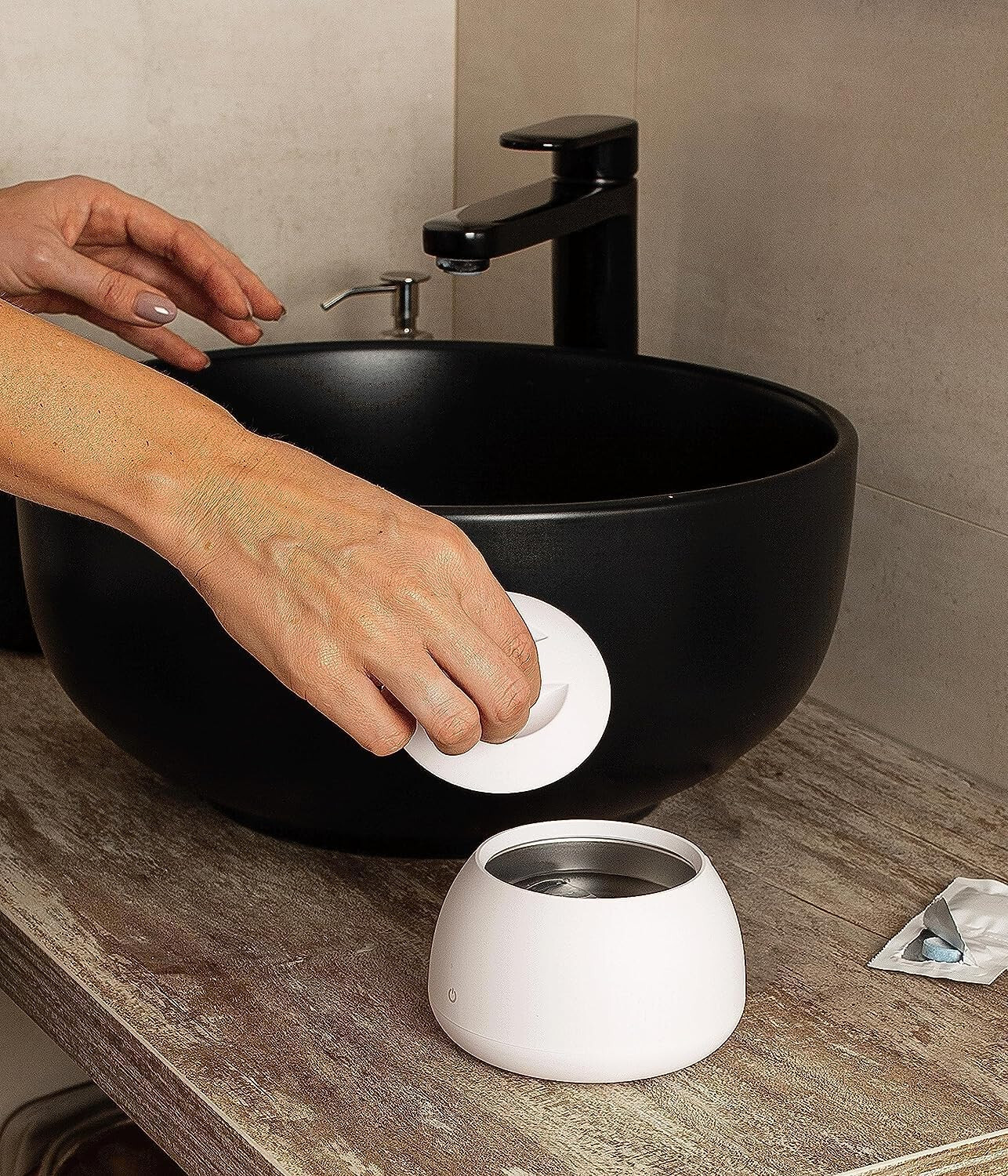 Zima Dental Pod Ultrasonic Cleaner for Dentures, Aligner, Retainer