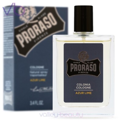 PRORASO Single Blade Azur Lime Eau De Cologne After Shave Spray For Men