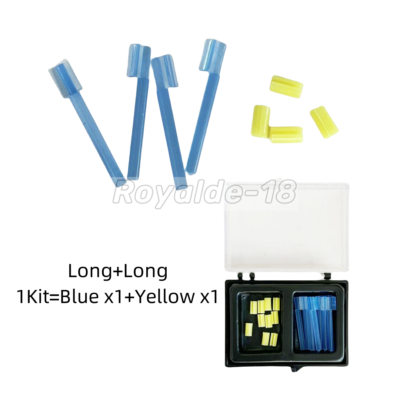 #ad #ad Dental Blue Bar Yellow Clips Bolt Cap Overdenture Female Attachment Rider Long $102.04