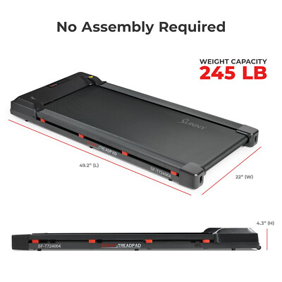 Smart Walking Pad Treadmill with Speed Remote Wifi Bluetooth Connection Compact