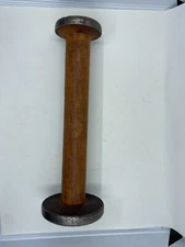 Antique vintage industrial wooden textile thread sewing spool 11-1/4" x 3" vgc