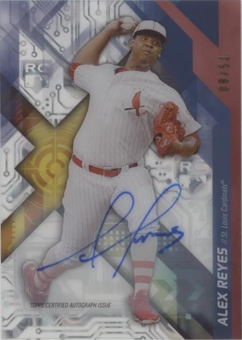 Alex Reyes Rookie Card 2017 Topps High Tek - Rookie Tek Alex Reyes #RT-AR Autographs /50 (AU ...