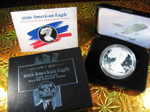 1776 - 2026 W PROOF 1 Oz SILVER EAGLE 250th LIBERTY BELL PRIVY US MINT w/OGP