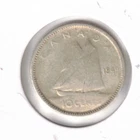 1949 Canada Circulated KGVI & Schooner Silver 10 Cent Coin! #3