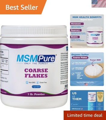 MSMPure Coarse MSM Powder Flakes   -Made MSM for Joint Health, Skin Appearanc...