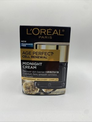 L'Oreal Paris Age Perfect Cell Renewal Midnight Cream + Serum 1.7 oz NEW