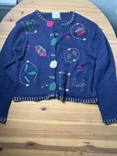 Susan Bristol Fall Autumn Cardigan Sweater Women’s Size  Medium