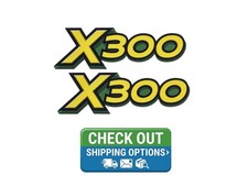 Two Side Hood Decals. For X300 Tractor M152341 John Deere Laminated Vinyl