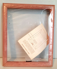 Vtg 8x10" Pink Wash Creative Circle Wood Picture Frame Needlepoint Crosstitch