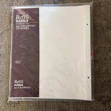 Gibson K053 S53 Scrapbook Series Refill White Matte Sheets