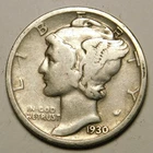 1930 S Mercury Dime 90% Silver G-VG  "Actual Coin Pictured - Not Cleaned"